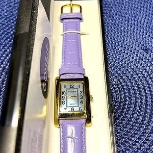 GOSSIP NEW LIGHT PURPLE LEATHER WATCH